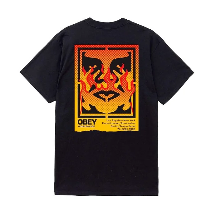 Футболка Obey Obey Icon Stencil Flame
