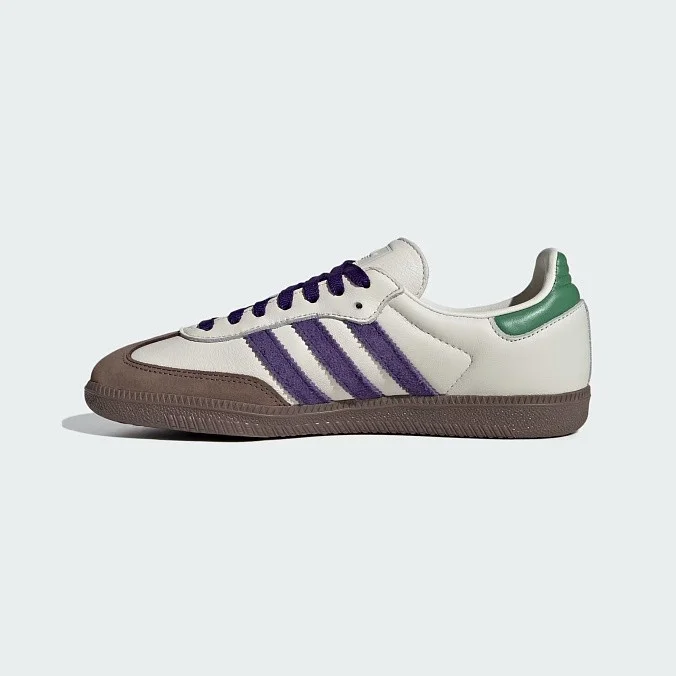 Кроссовки женские adidas Originals Samba OG Off White/Collegiate Purple/Preloved Green