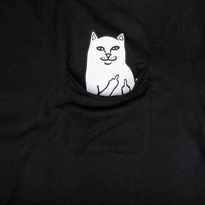 Футболка RIPNDIP Lord Nermal Pocket Tee Black