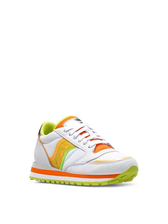 Кроссовки женские Saucony Jazz Triple White/Orange