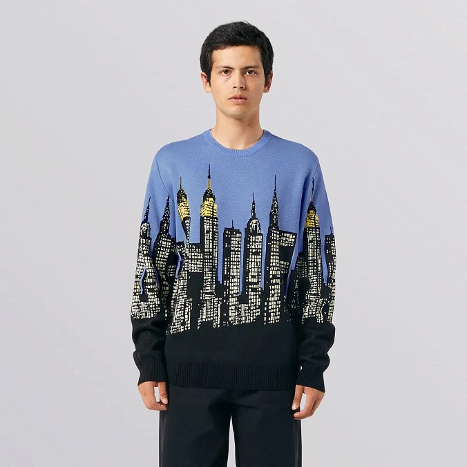 Свитер HUF Skyline Crew Sweater