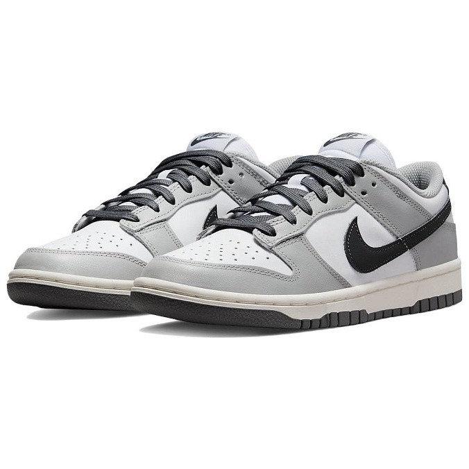 Кроссовки женские Nike Dunk Low White/Iron Grey/Light Smoke Grey