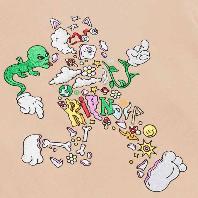 Толстовка RIPNDIP Broken Down Hoodie Almond